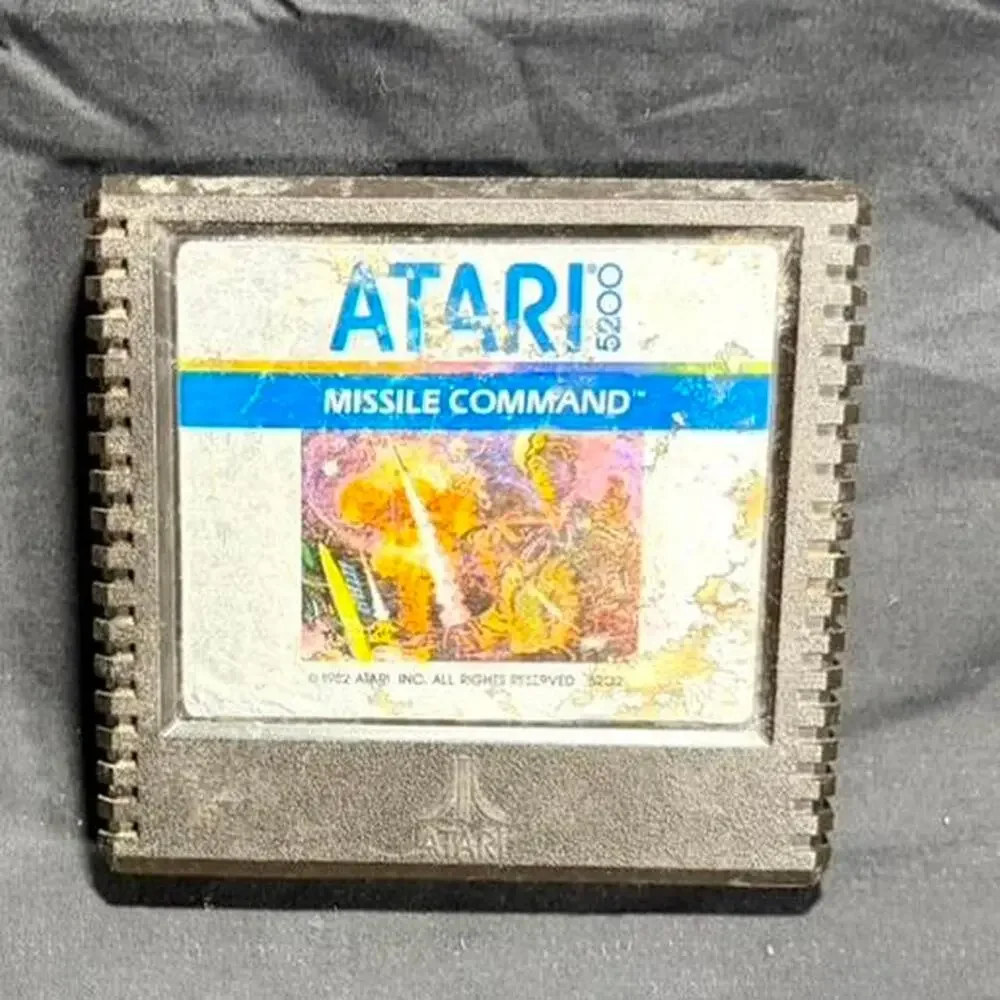🚨 VINTAGE Atari Missile Command 5200 Arcade Retro Video Game Cartridge 🎮